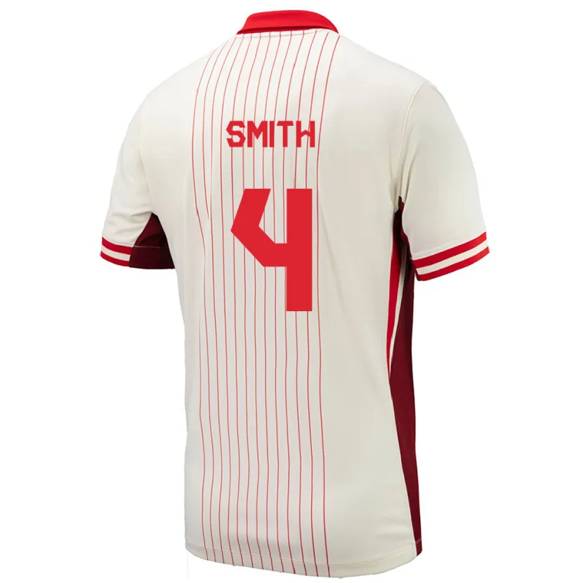 Danxen Heren Canada Justin Smith #4 Wit Uitshirt Uittenue 24-26 T-Shirt