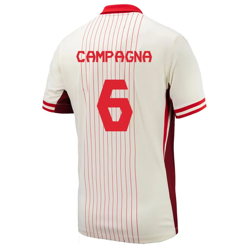 Danxen Heren Canada Matteo Campagna #6 Wit Uitshirt Uittenue 24-26 T-Shirt