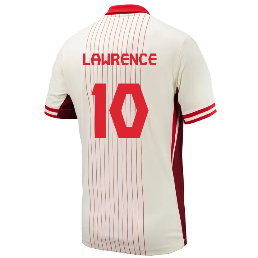 Danxen Heren Canada Ashley Lawrence #10 Wit Uitshirt Uittenue 24-26 T-Shirt