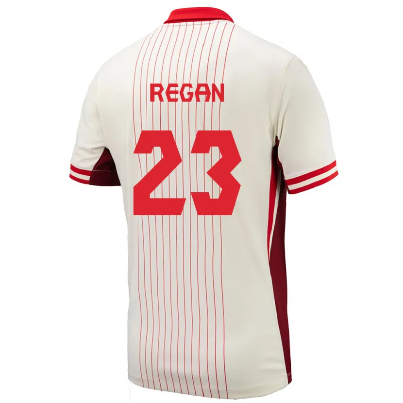 Danxen Heren Canada Emma Regan #23 Wit Uitshirt Uittenue 24-26 T-Shirt