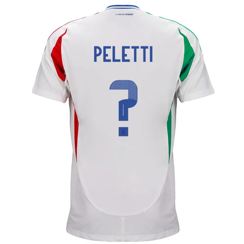 Danxen Heren Italië Lamberto Peletti #0 Wit Uitshirt Uittenue 24-26 T-Shirt