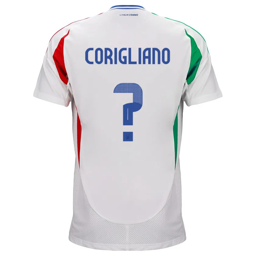 Danxen Heren Italië Thomas Corigliano #0 Wit Uitshirt Uittenue 24-26 T-Shirt