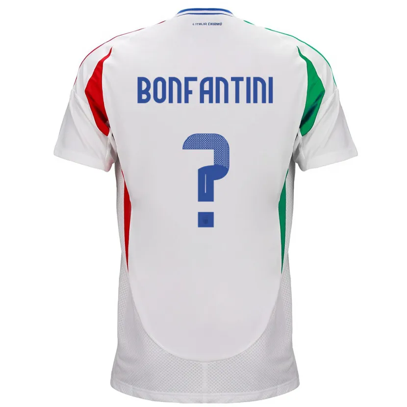 Danxen Heren Italië Agnese Bonfantini #0 Wit Uitshirt Uittenue 24-26 T-Shirt