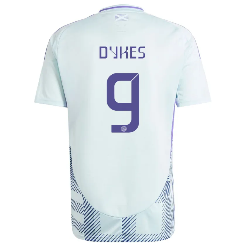 Danxen Heren Schotland Lyndon Dykes #9 Licht Mintblauw Uitshirt Uittenue 24-26 T-Shirt