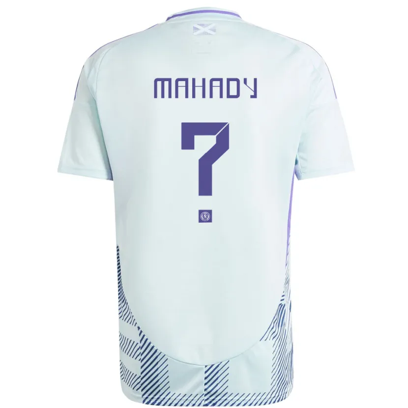 Danxen Heren Schotland Rory Mahady #0 Licht Mintblauw Uitshirt Uittenue 24-26 T-Shirt