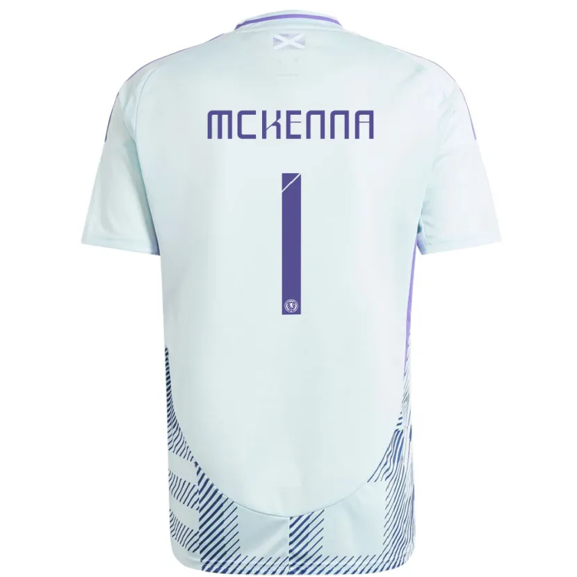 Danxen Heren Schotland Callan Mckenna #1 Licht Mintblauw Uitshirt Uittenue 24-26 T-Shirt
