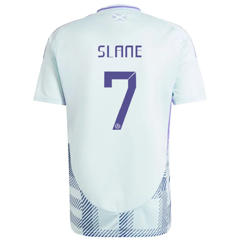 Danxen Heren Schotland Paul Slane #7 Licht Mintblauw Uitshirt Uittenue 24-26 T-Shirt