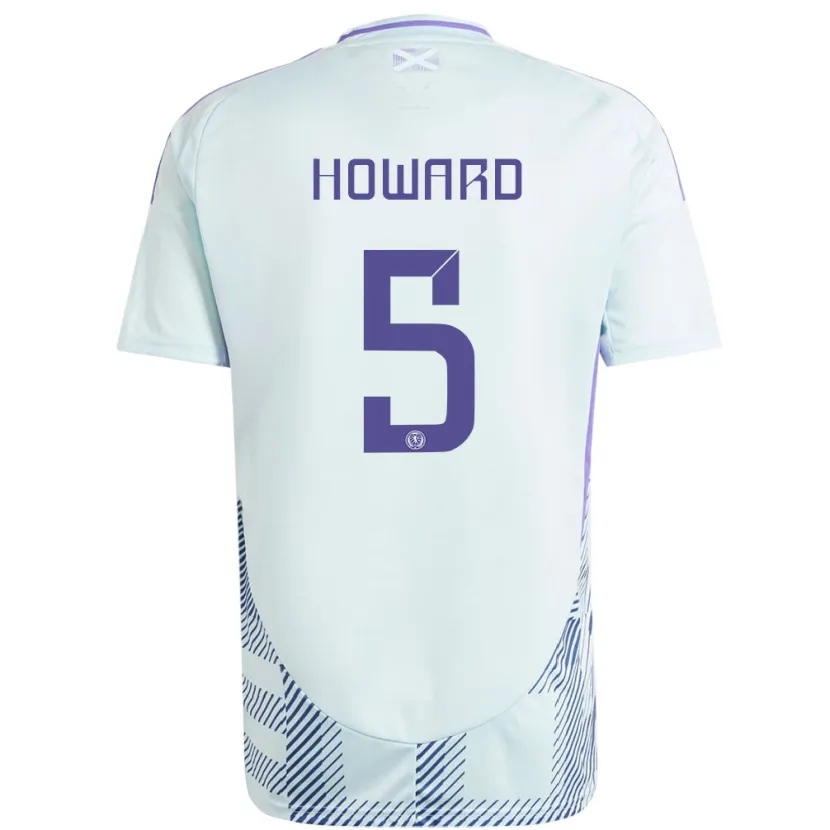 Danxen Heren Schotland Sophie Howard #5 Licht Mintblauw Uitshirt Uittenue 24-26 T-Shirt