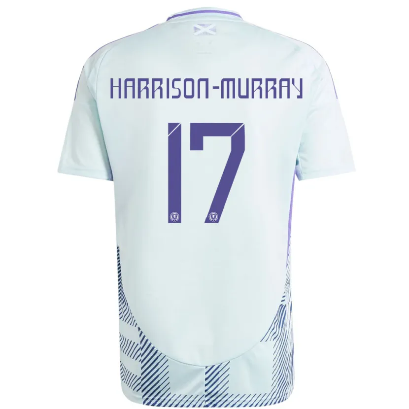 Danxen Heren Schotland Christie Harrison-Murray #17 Licht Mintblauw Uitshirt Uittenue 24-26 T-Shirt