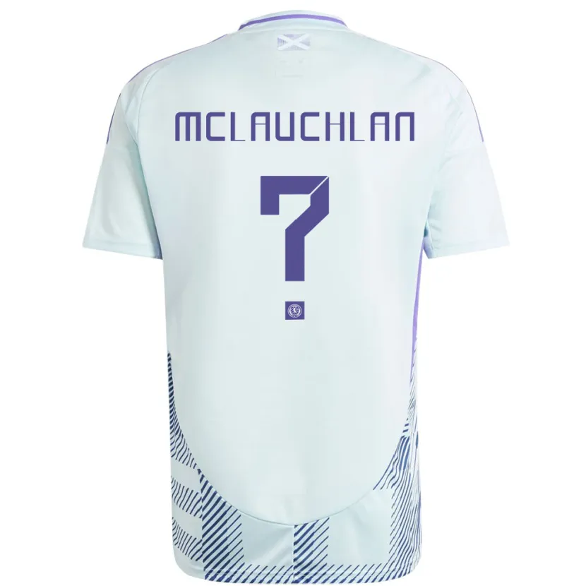 Danxen Heren Schotland Rachel Mclauchlan #0 Licht Mintblauw Uitshirt Uittenue 24-26 T-Shirt