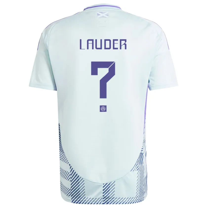 Danxen Heren Schotland Hayley Lauder #0 Licht Mintblauw Uitshirt Uittenue 24-26 T-Shirt