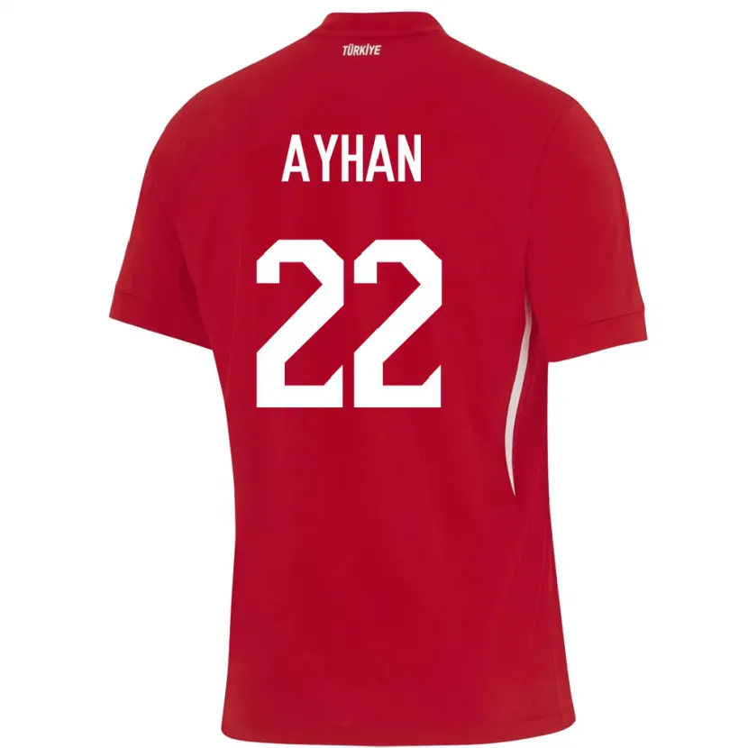 Danxen Heren Turkije Kaan Ayhan #22 Rood Uitshirt Uittenue 24-26 T-Shirt
