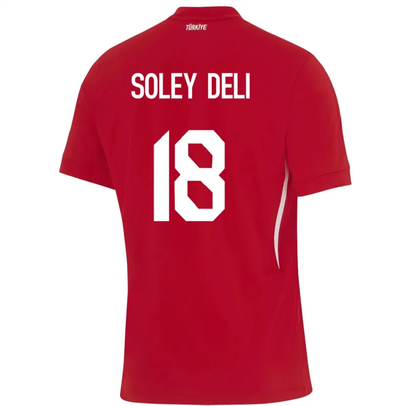 Danxen Heren Turkije Dilara Soley Deli #18 Rood Uitshirt Uittenue 24-26 T-Shirt