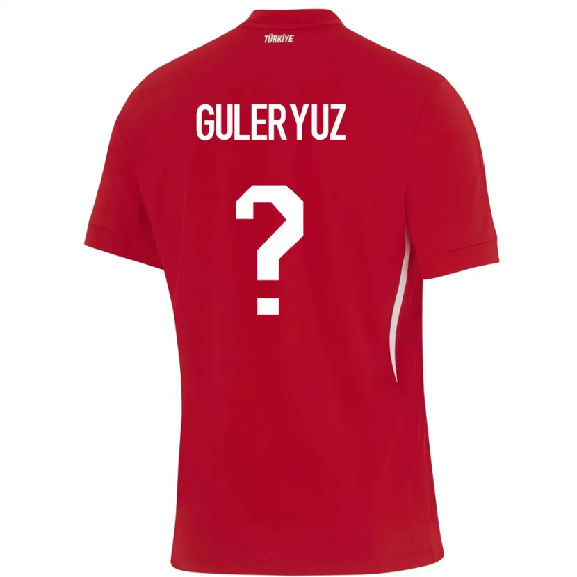 Danxen Heren Turkije Göknur Güleryüz #0 Rood Uitshirt Uittenue 24-26 T-Shirt