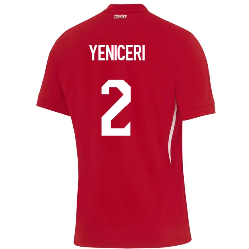 Danxen Heren Turkije Berna Yeniçeri #2 Rood Uitshirt Uittenue 24-26 T-Shirt