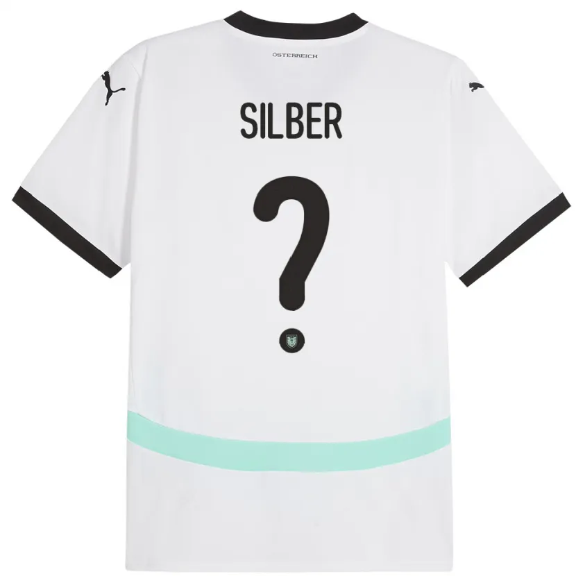 Danxen Heren Oostenrijk Fabian Silber #0 Wit Uitshirt Uittenue 24-26 T-Shirt