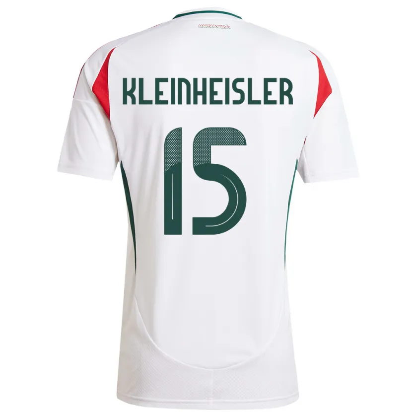 Danxen Heren Hongarije László Kleinheisler #15 Wit Uitshirt Uittenue 24-26 T-Shirt