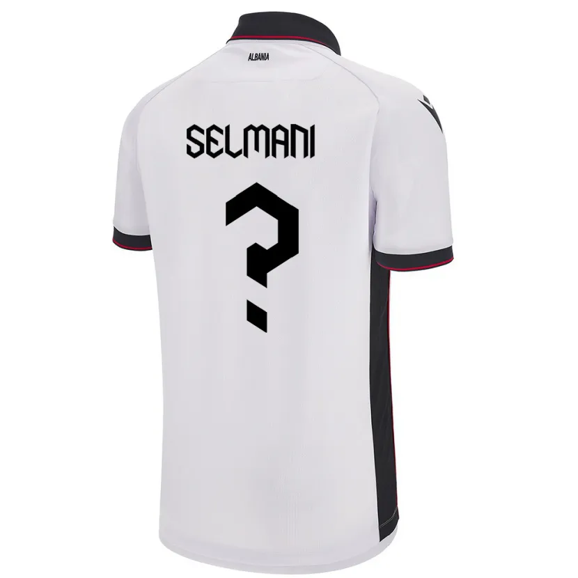 Danxen Heren Albanië Egert Selmani #0 Wit Uitshirt Uittenue 24-26 T-Shirt