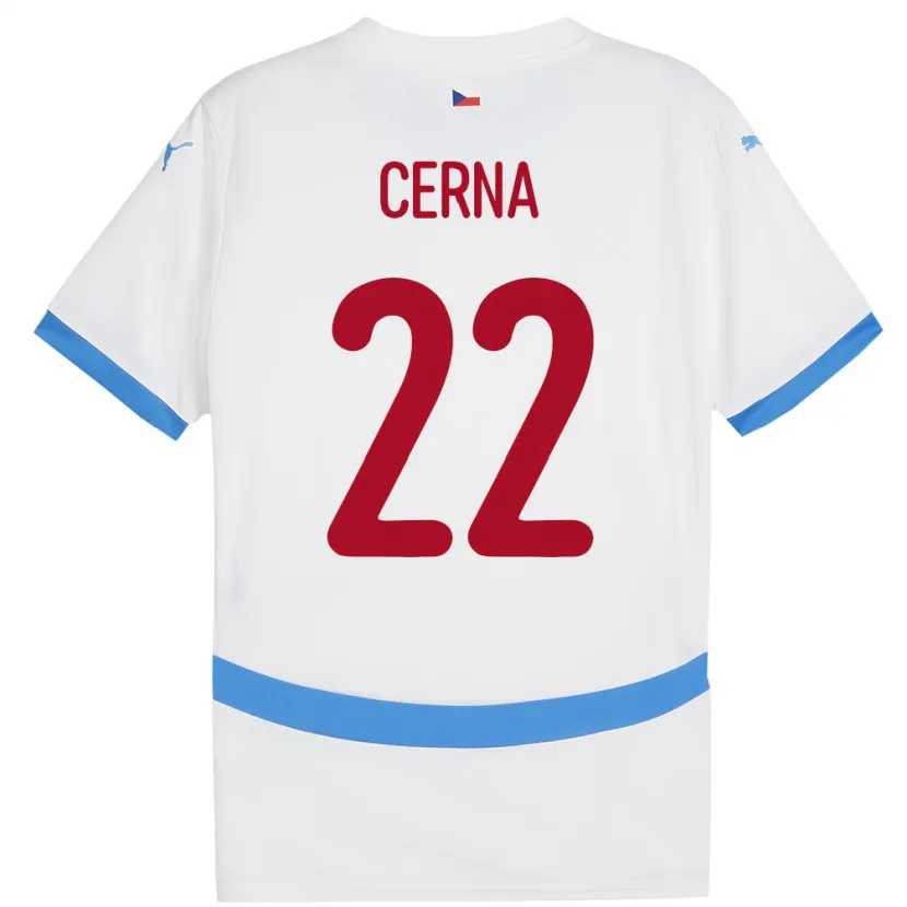 Danxen Heren Tsjechië Franny Černá #22 Wit Uitshirt Uittenue 24-26 T-Shirt