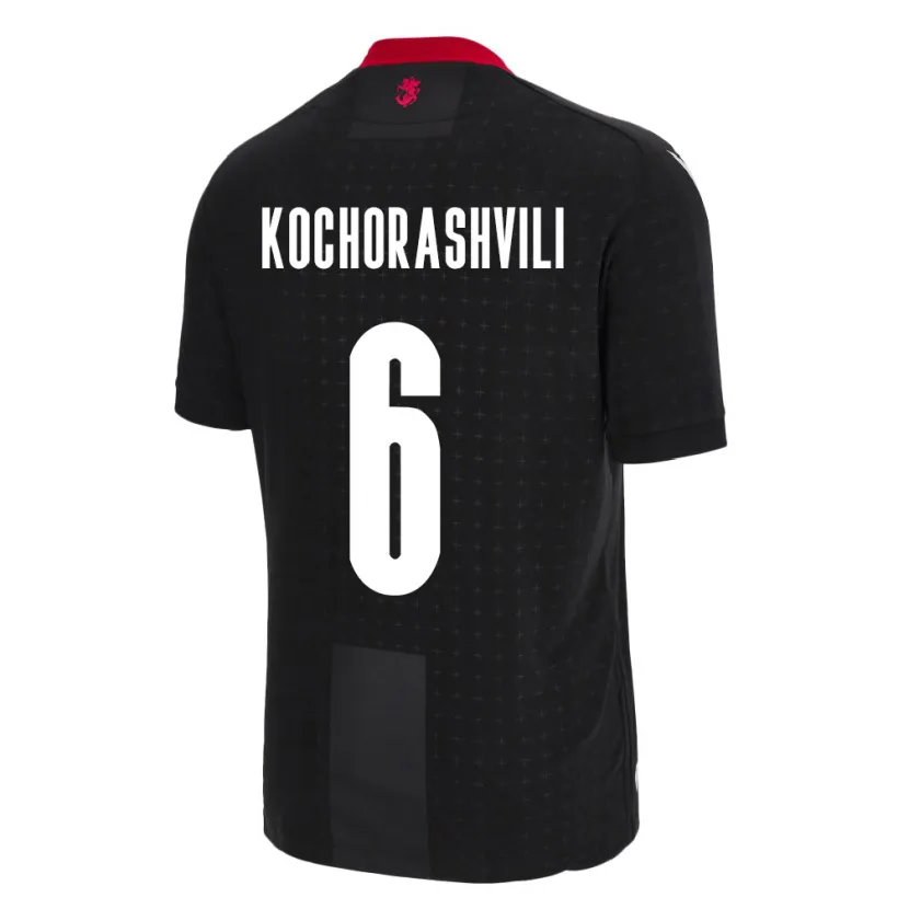 Danxen Heren Georgia Giorgi Kochorashvili #6 Zwart Uitshirt Uittenue 24-26 T-Shirt