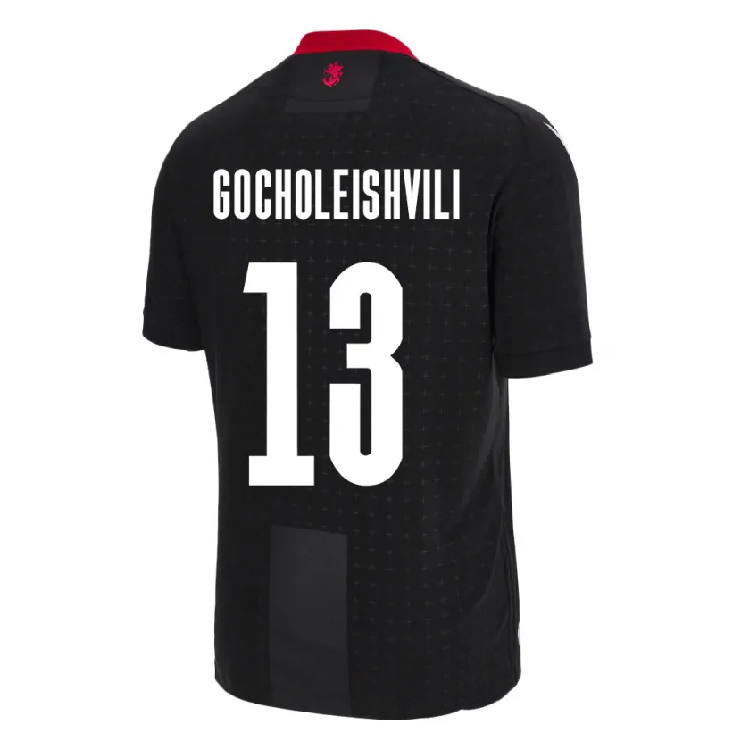 Danxen Heren Georgia Giorgi Gocholeishvili #13 Zwart Uitshirt Uittenue 24-26 T-Shirt