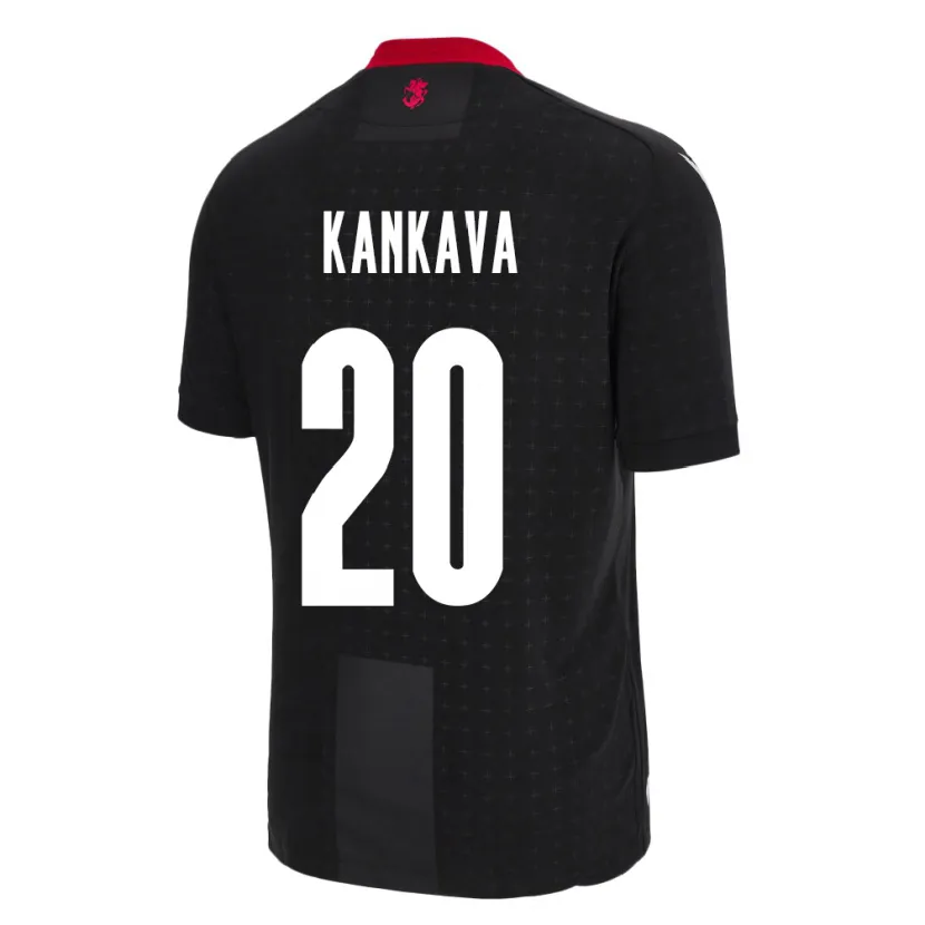 Danxen Heren Georgia Jaba Kankava #20 Zwart Uitshirt Uittenue 24-26 T-Shirt