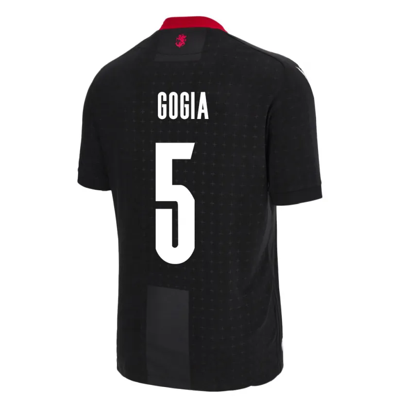 Danxen Heren Georgia Gigi Gogia #5 Zwart Uitshirt Uittenue 24-26 T-Shirt