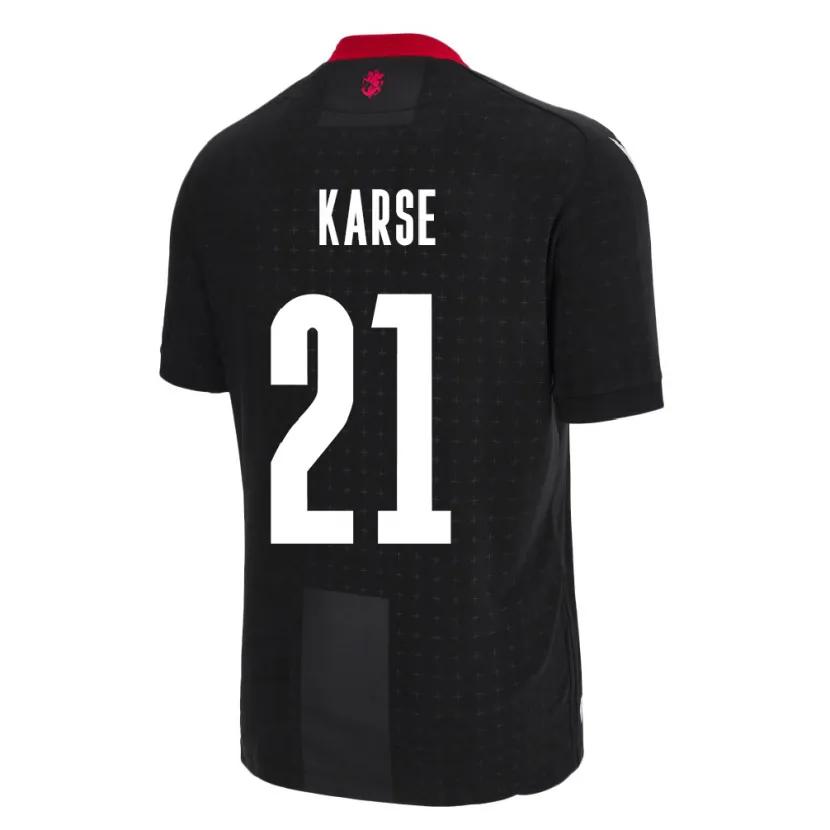 Danxen Heren Georgia Karse #21 Zwart Uitshirt Uittenue 24-26 T-Shirt