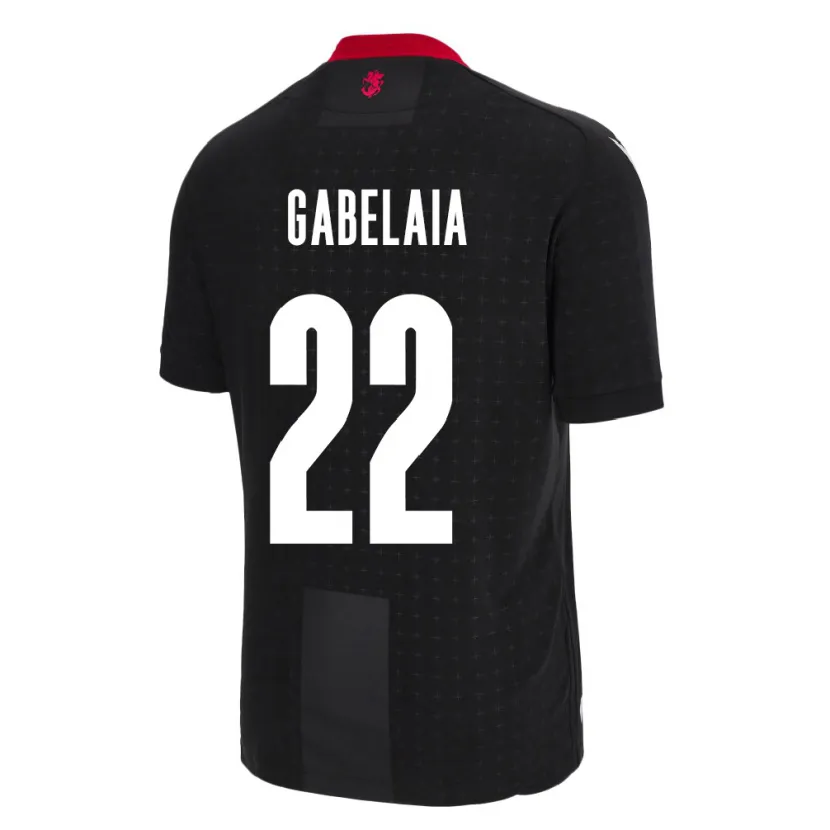 Danxen Heren Georgia Svetalna Gabelaia #22 Zwart Uitshirt Uittenue 24-26 T-Shirt