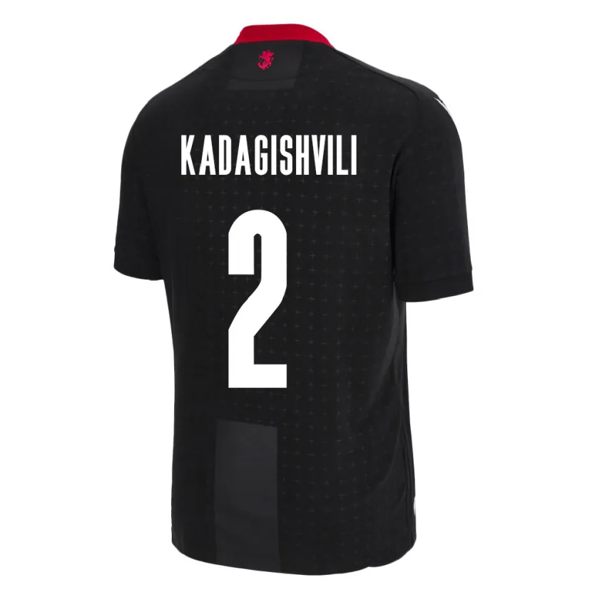 Danxen Heren Georgia Gvantsa Kadagishvili #2 Zwart Uitshirt Uittenue 24-26 T-Shirt