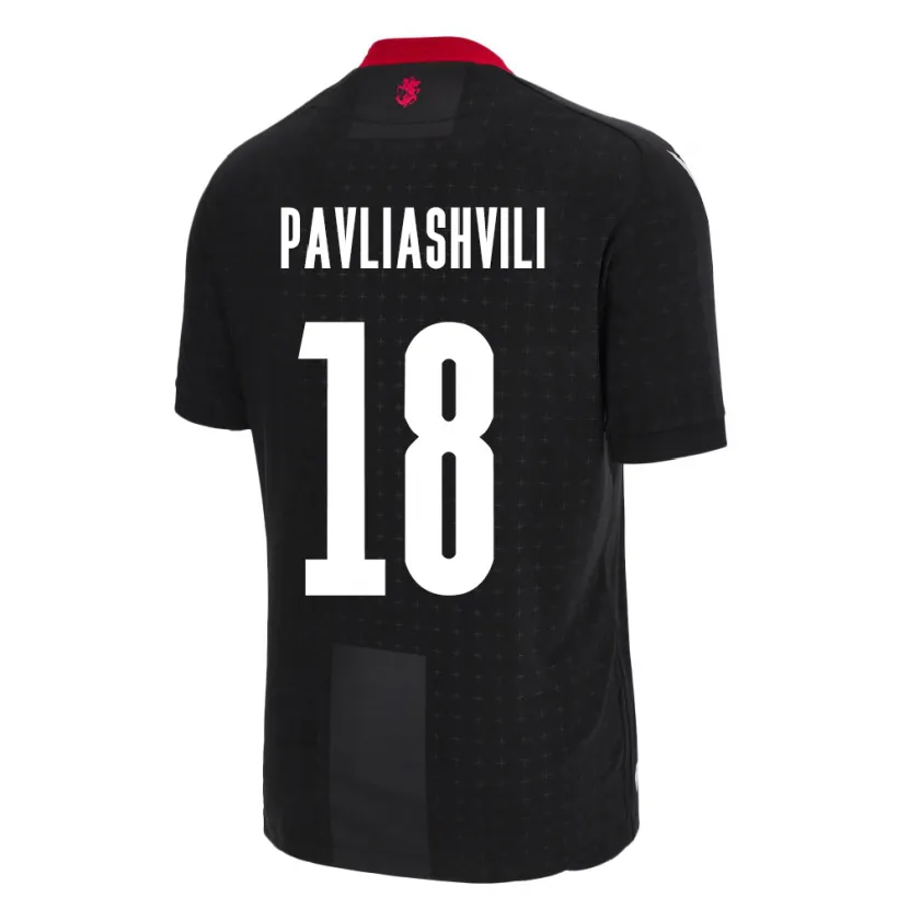 Danxen Heren Georgia Ana Pavliashvili #18 Zwart Uitshirt Uittenue 24-26 T-Shirt