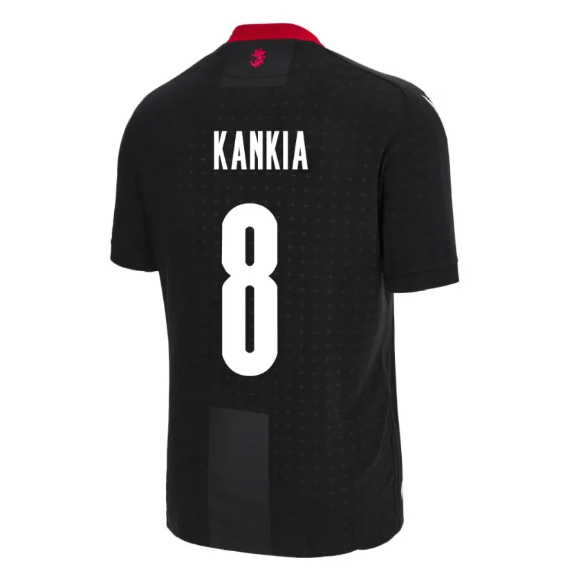 Danxen Heren Georgia Lizzie Kankia #8 Zwart Uitshirt Uittenue 24-26 T-Shirt