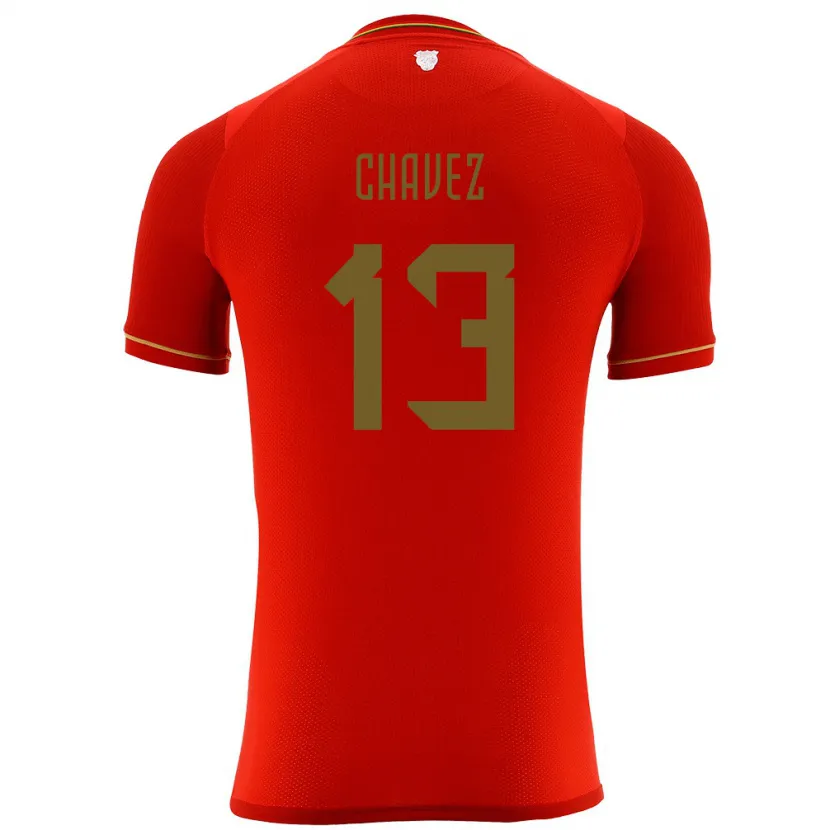 Danxen Heren Bolivia Lucas Chávez #13 Rood Uitshirt Uittenue 24-26 T-Shirt