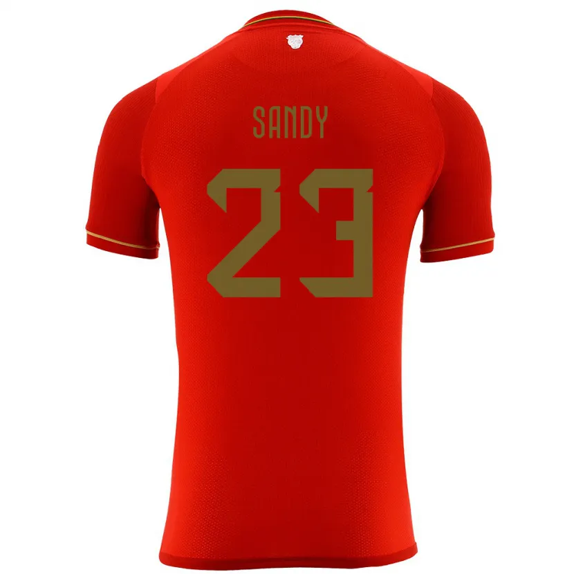 Danxen Heren Bolivia Daniel Sandy #23 Rood Uitshirt Uittenue 24-26 T-Shirt