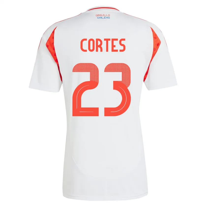 Danxen Heren Chili Brayan Cortés #23 Wit Uitshirt Uittenue 24-26 T-Shirt