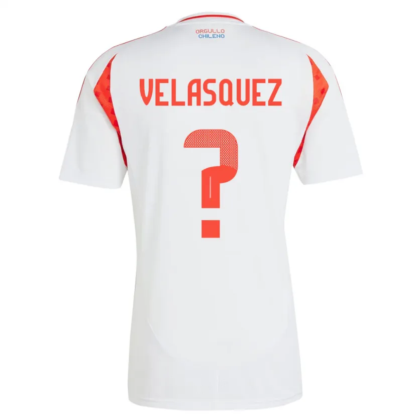 Danxen Heren Chili Milovan Velásquez #0 Wit Uitshirt Uittenue 24-26 T-Shirt