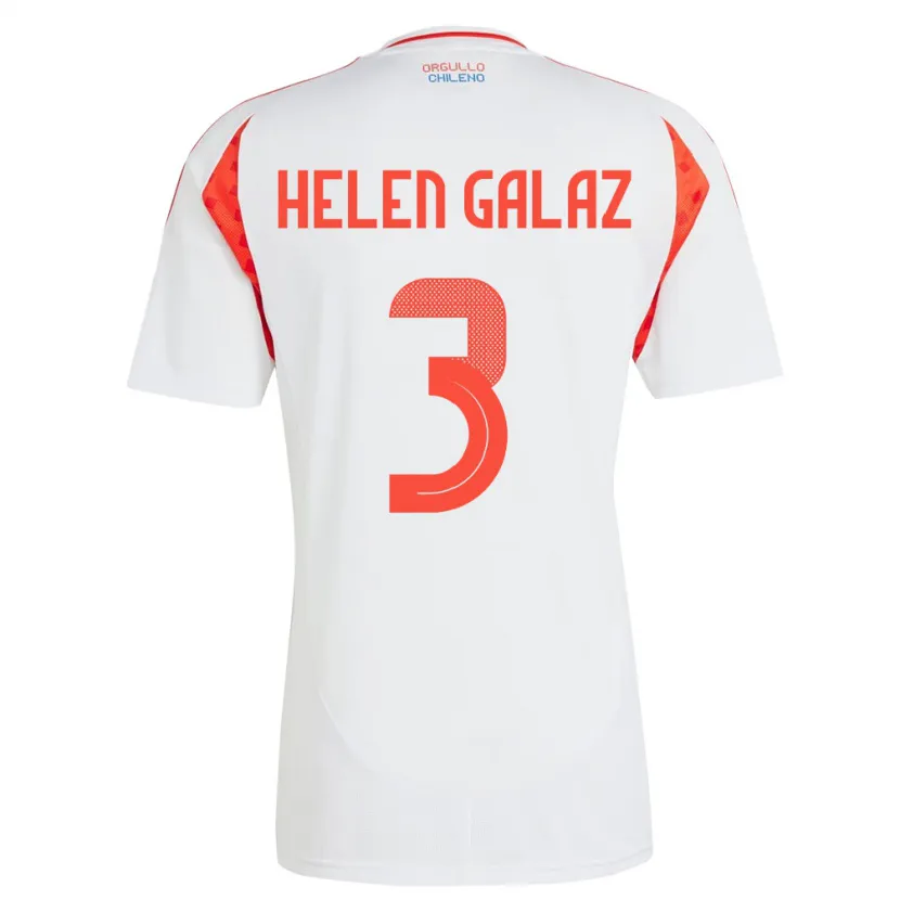 Danxen Heren Chili Su Helen Galaz #3 Wit Uitshirt Uittenue 24-26 T-Shirt