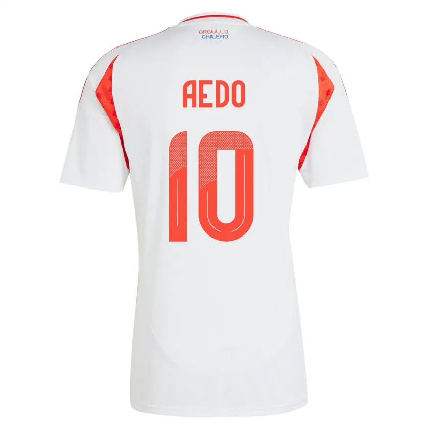 Danxen Heren Chili Yanara Aedo #10 Wit Uitshirt Uittenue 24-26 T-Shirt