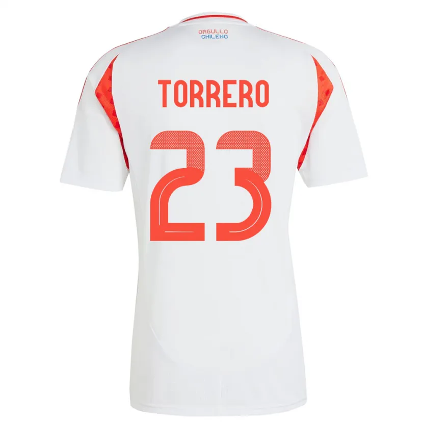 Danxen Heren Chili Ryann Torrero #23 Wit Uitshirt Uittenue 24-26 T-Shirt