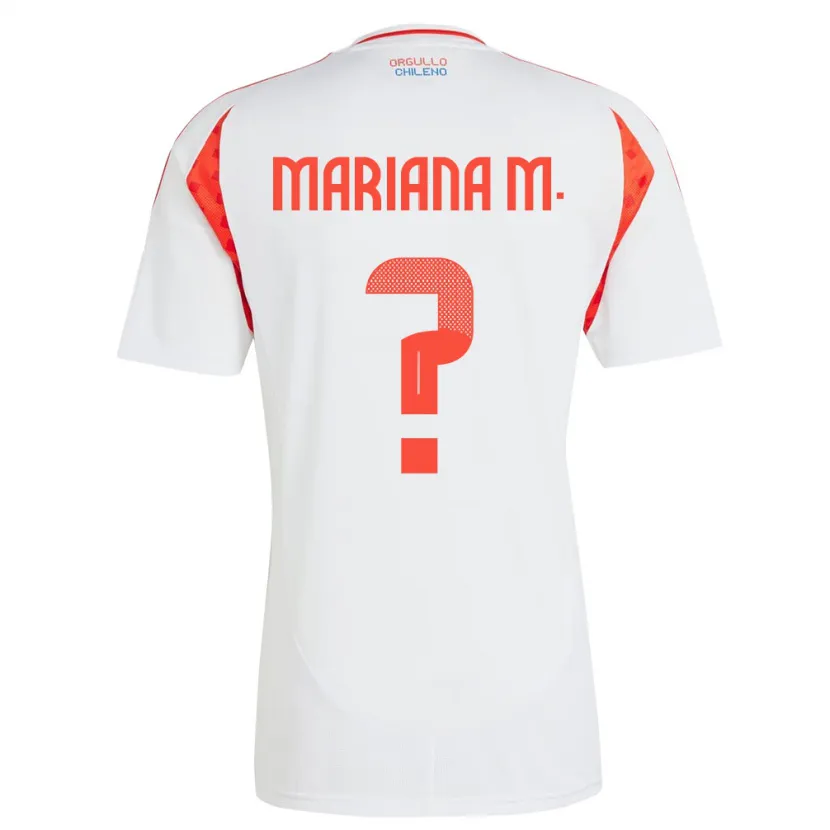 Danxen Heren Chili Mariana Morales #0 Wit Uitshirt Uittenue 24-26 T-Shirt