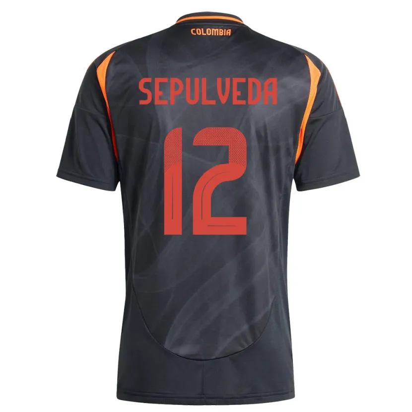 Danxen Heren Colombia Sandra Sepúlveda #12 Zwart Uitshirt Uittenue 24-26 T-Shirt