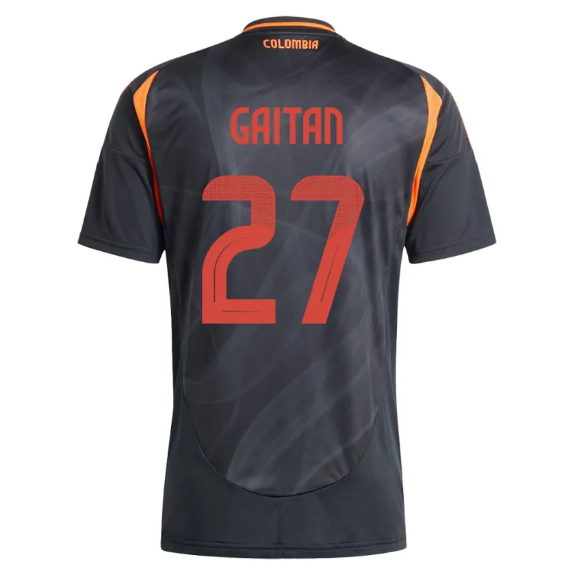 Danxen Heren Colombia Natalia Gaitán #27 Zwart Uitshirt Uittenue 24-26 T-Shirt