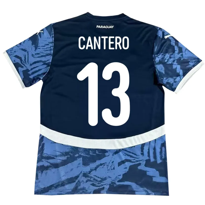 Danxen Heren Paraguay Alexis Cantero #13 Blauw Uitshirt Uittenue 24-26 T-Shirt