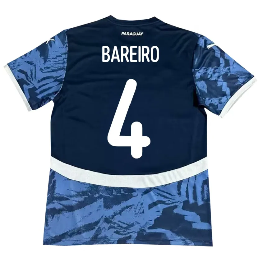 Danxen Heren Paraguay Daysy Bareiro #4 Blauw Uitshirt Uittenue 24-26 T-Shirt