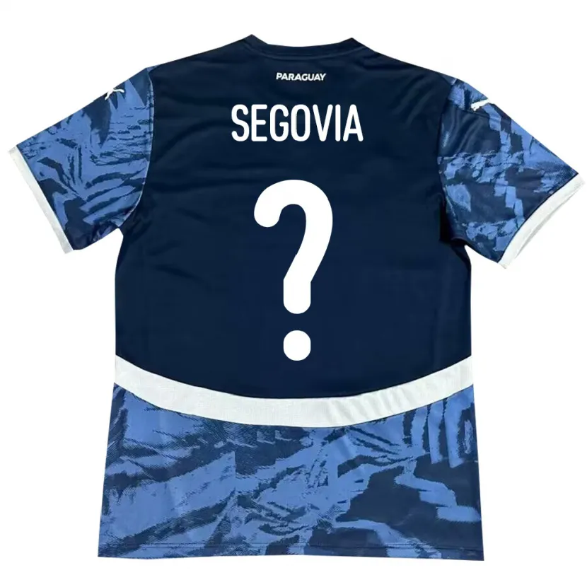 Danxen Heren Paraguay María Segovia #0 Blauw Uitshirt Uittenue 24-26 T-Shirt