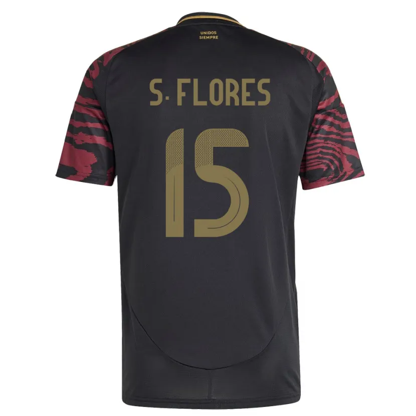 Danxen Heren Peru Scarleth Flores #15 Zwart Uitshirt Uittenue 24-26 T-Shirt