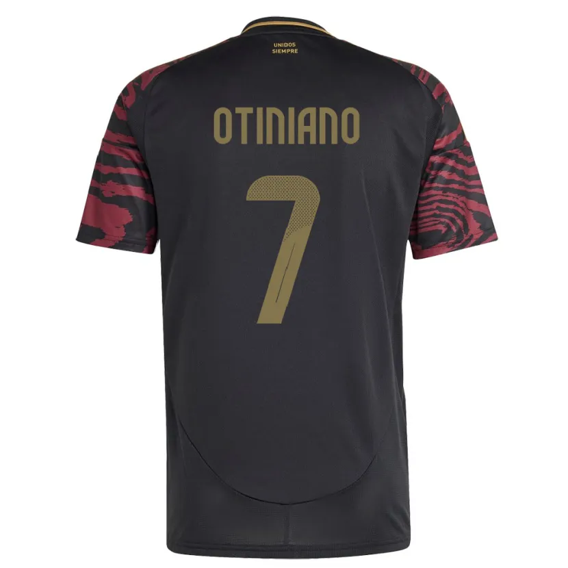 Danxen Heren Peru Steffani Otiniano #7 Zwart Uitshirt Uittenue 24-26 T-Shirt