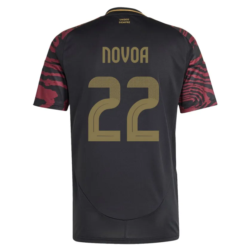 Danxen Heren Peru Cindy Novoa #22 Zwart Uitshirt Uittenue 24-26 T-Shirt