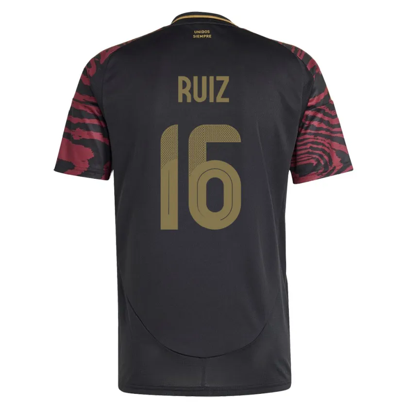Danxen Heren Peru Birka Ruiz #16 Zwart Uitshirt Uittenue 24-26 T-Shirt