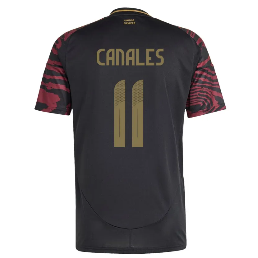 Danxen Heren Peru Xioczana Canales #11 Zwart Uitshirt Uittenue 24-26 T-Shirt